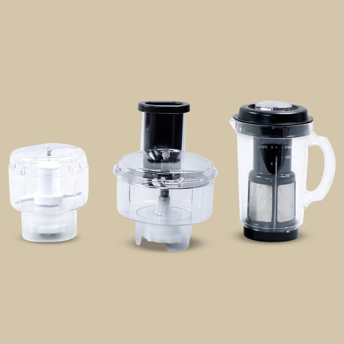 Nutri-blend 500W Juicer Mixer Grinder | Smoothie Maker Blender | 22,000 RPM Full Copper Motor | 2 Unbreakable Jars | Free Recipe Book by Chef Sanjeev Kapoor | 2 Year Warranty | Champagne