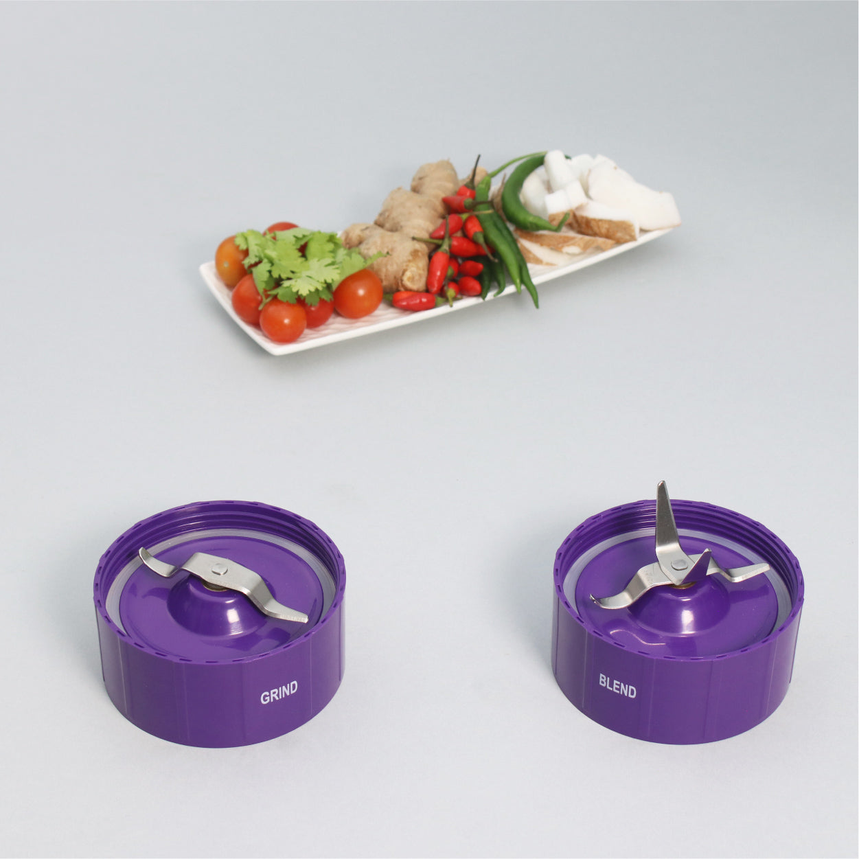 Nutri-blend Juicer, Mixer, Grinder, Blender & Smoothie Maker | 500W 22000 RPM 100% Full Copper Motor | Stainless steel Blades | 3 unbreakable jars | 2 Years warranty | Recipe book by Chef Sanjeev Kapoor | Purple
