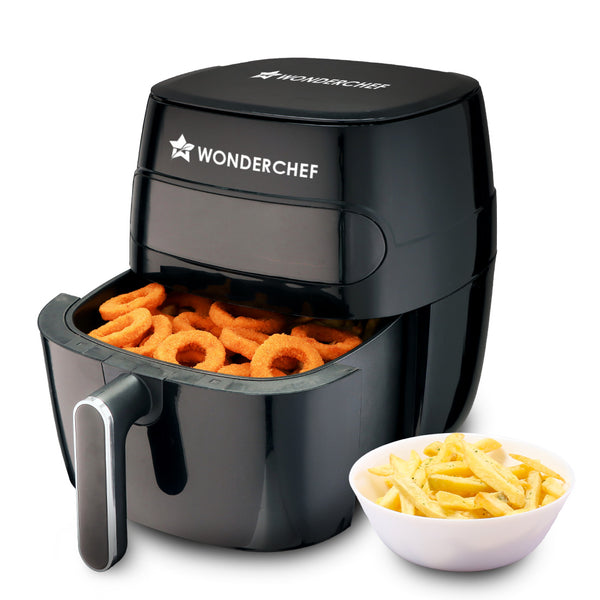 Swift Digital Air Fryer with Window | 1350W, 6 Litres | Rapid Air Technology | 7 Pre-set Functions | Non-stick Basket | Auto Shut-off | Touch Screen | Fry, Bake, Grill, Roast | 2-Year Warranty | Black